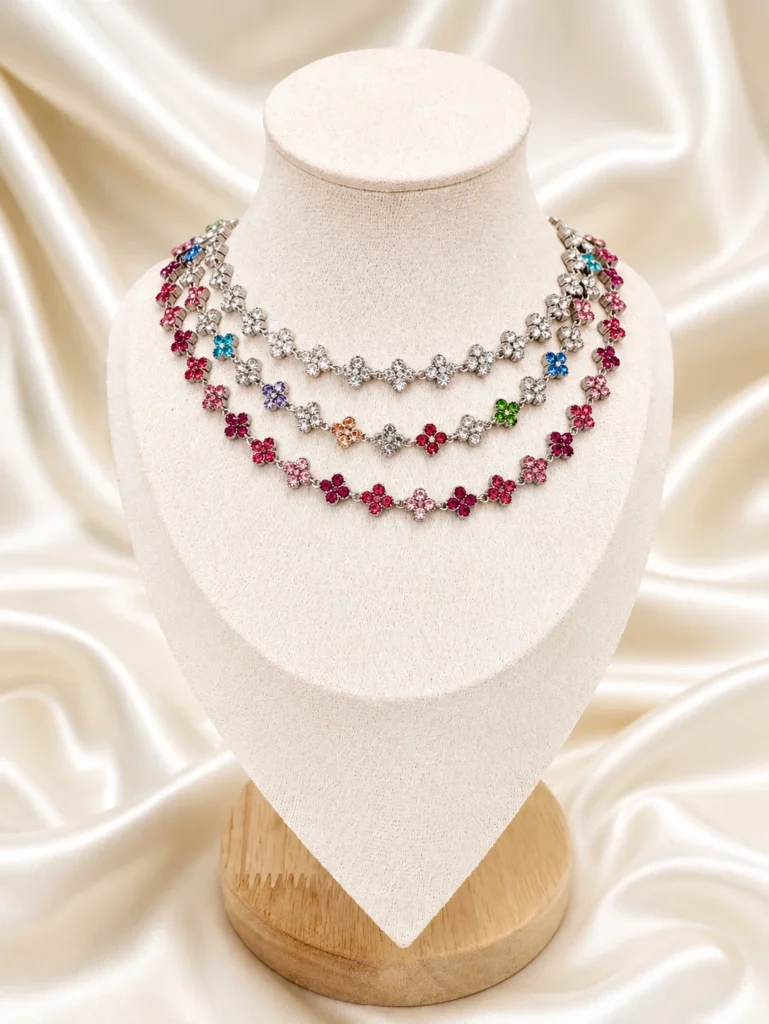 Collana Fiore di Luce Silver