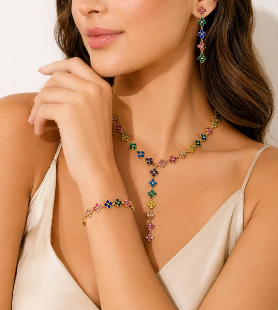Collana Fiore di Luce Gold Y