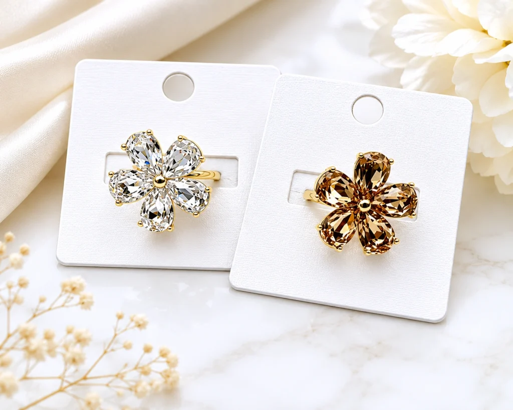 Anello Plumeria Crystal