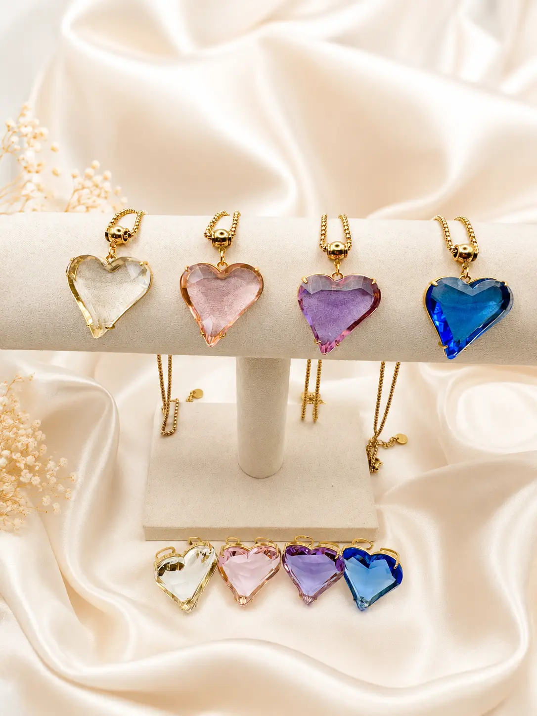 Combo collana anello Cuore Crystal