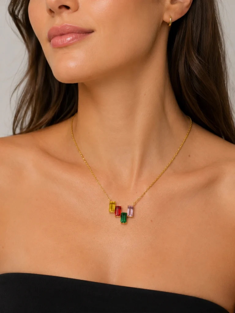 Collana Multicolor Baguette
