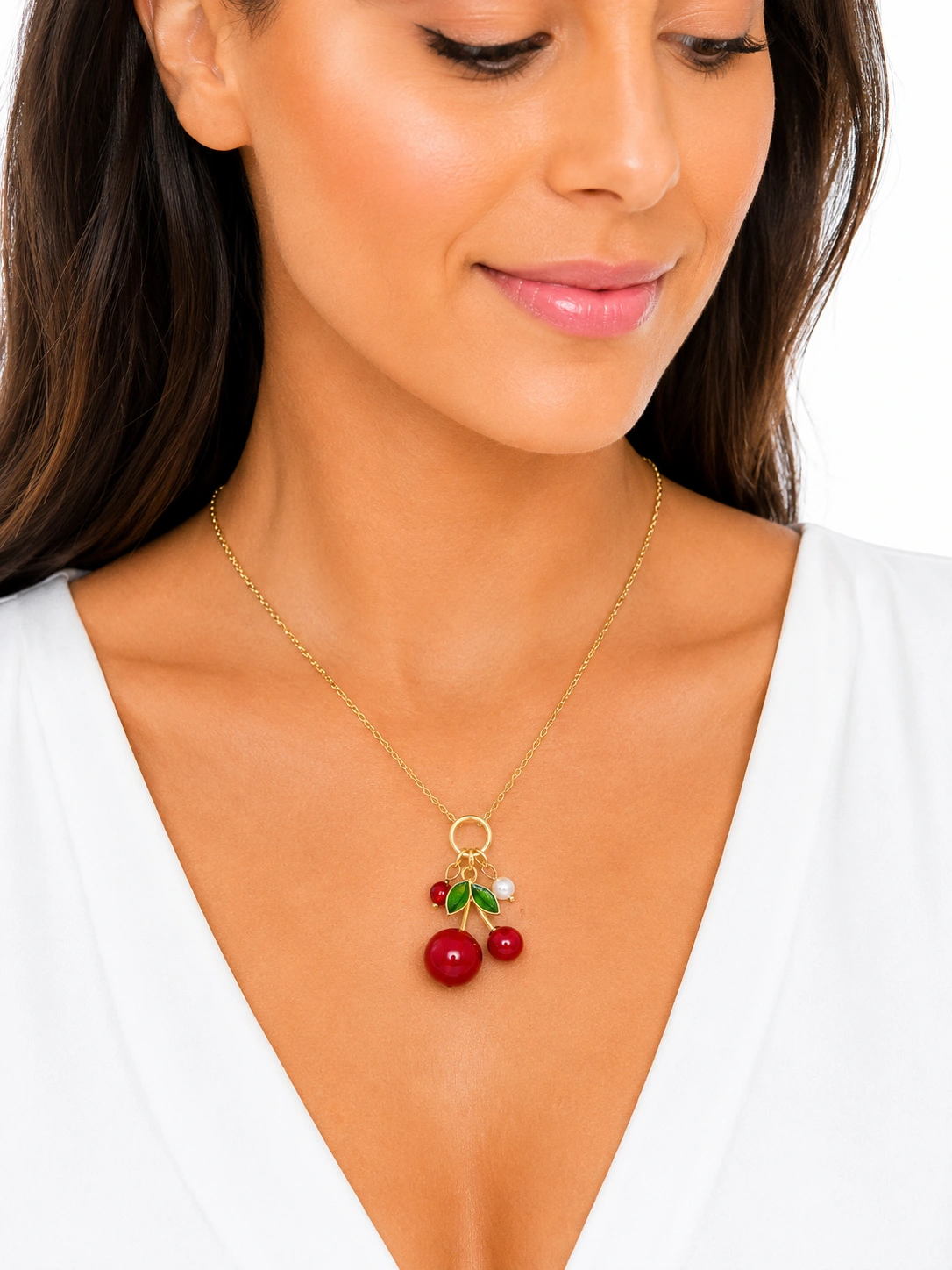 Collana Ciliegia in Fiore