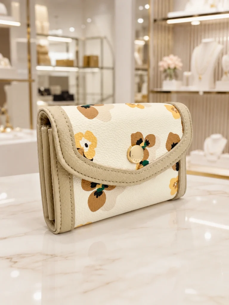 Portafoglio Bloom Beige