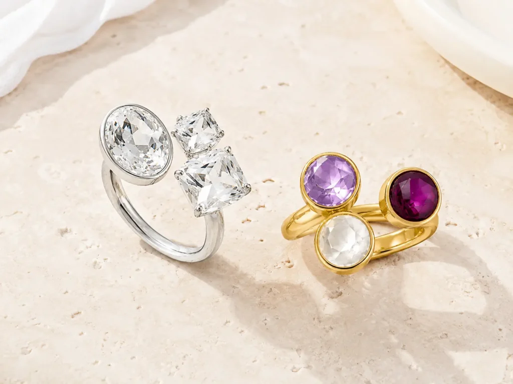 Anello Doppia Gemma