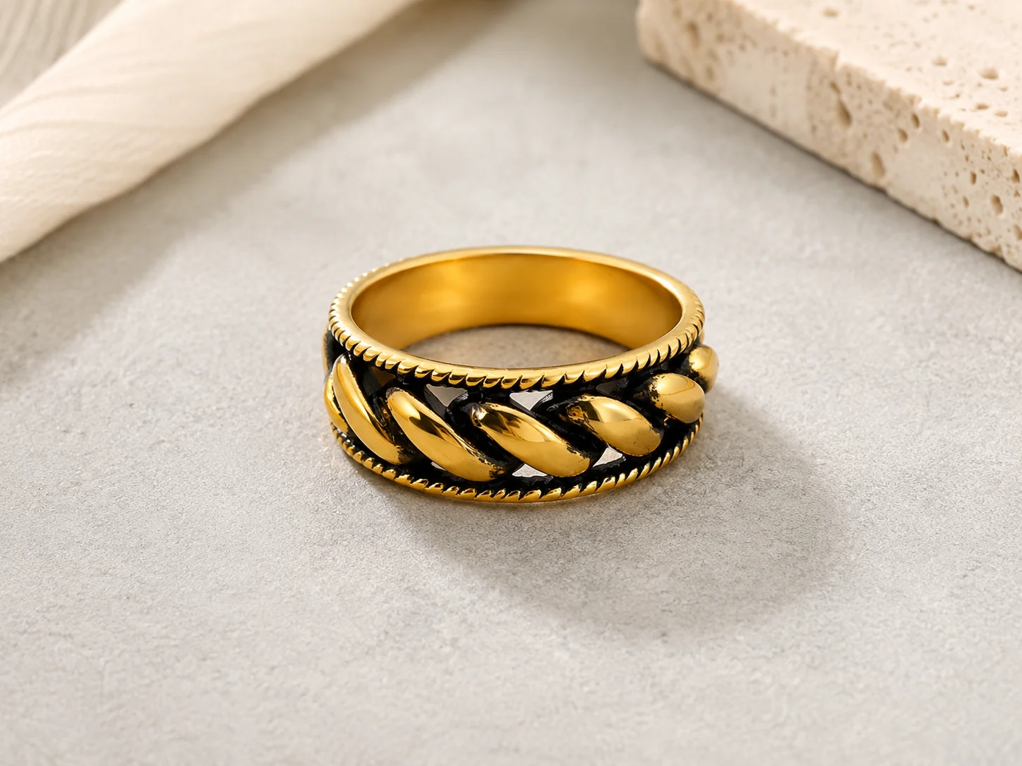 Anello Uomo Intreccio - immagine 2