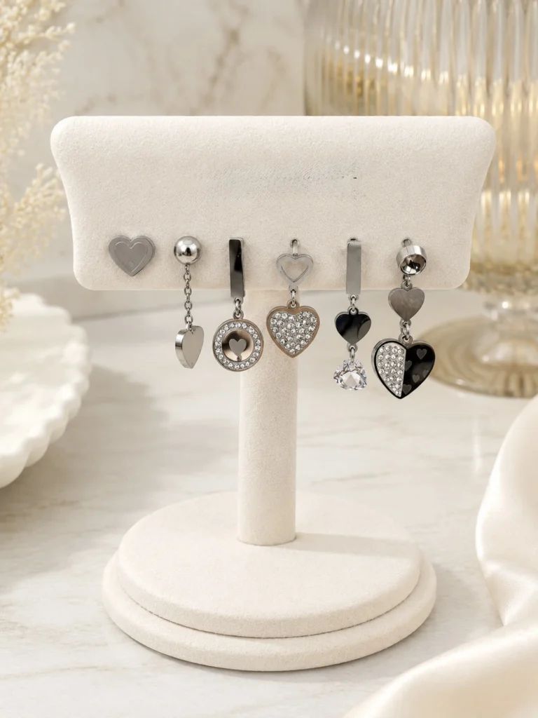 Set Orecchini Love Silver