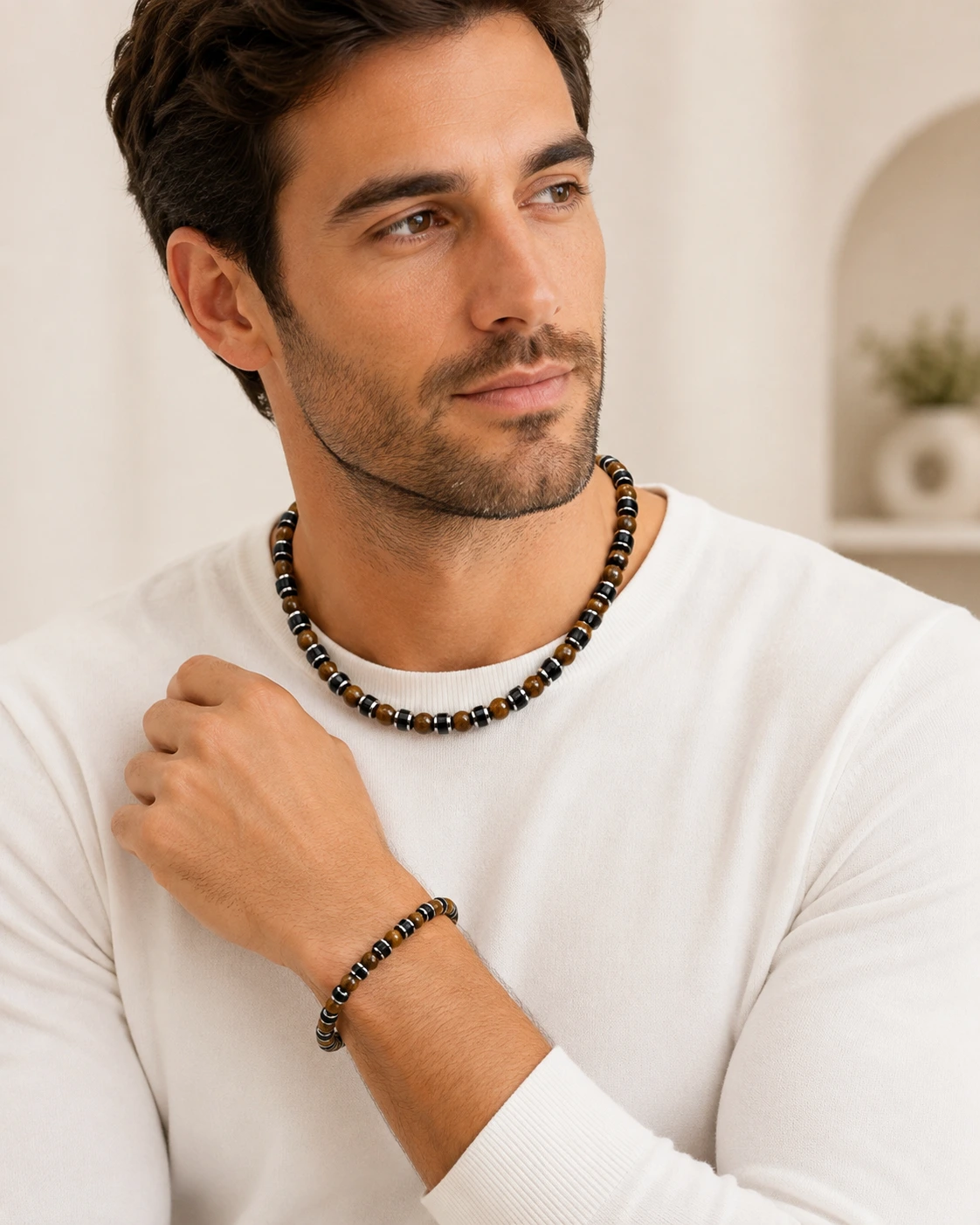 Set Leo – Collana e Bracciale Uomo - immagine 2