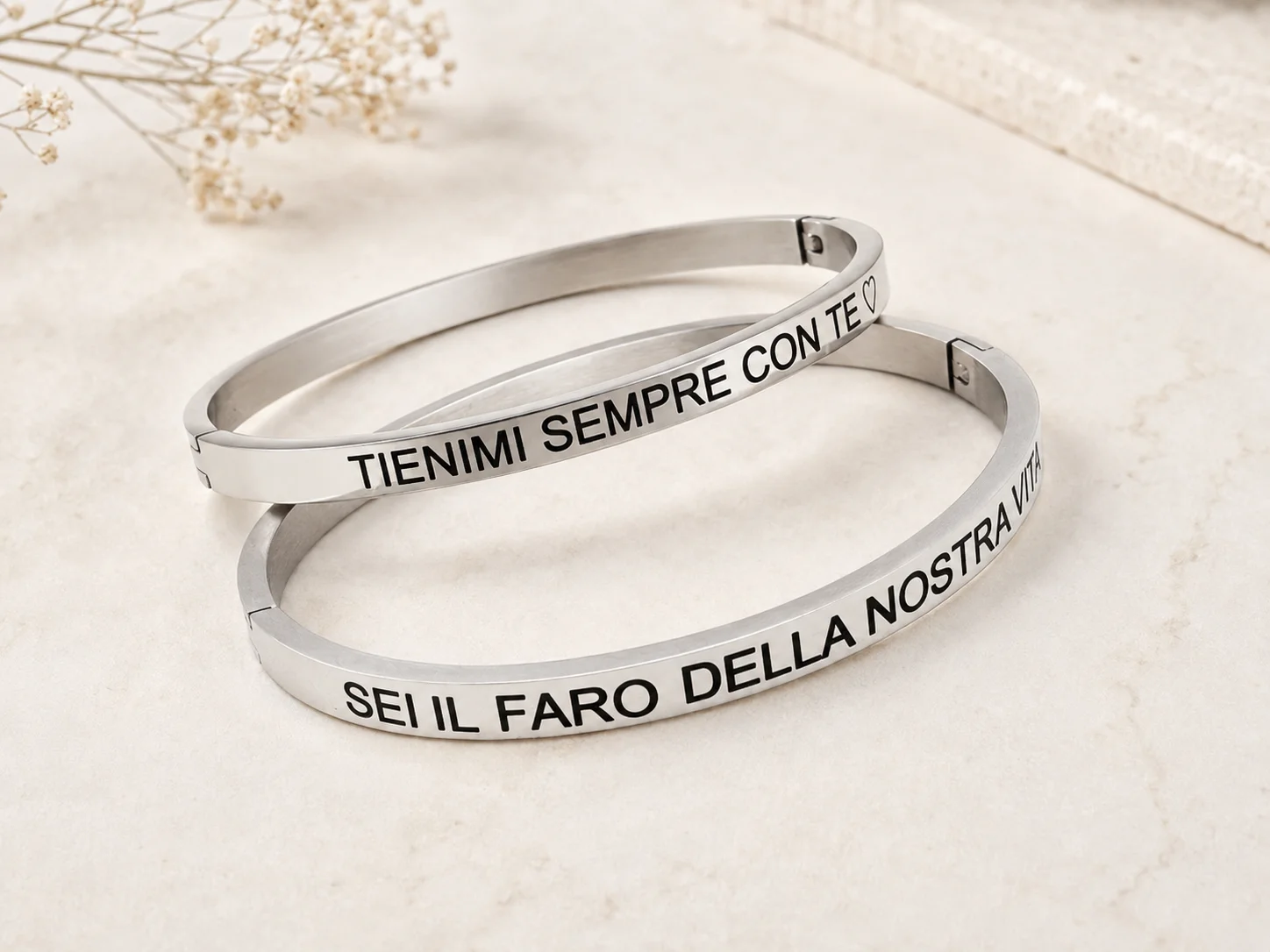 Bracciale uomo frase