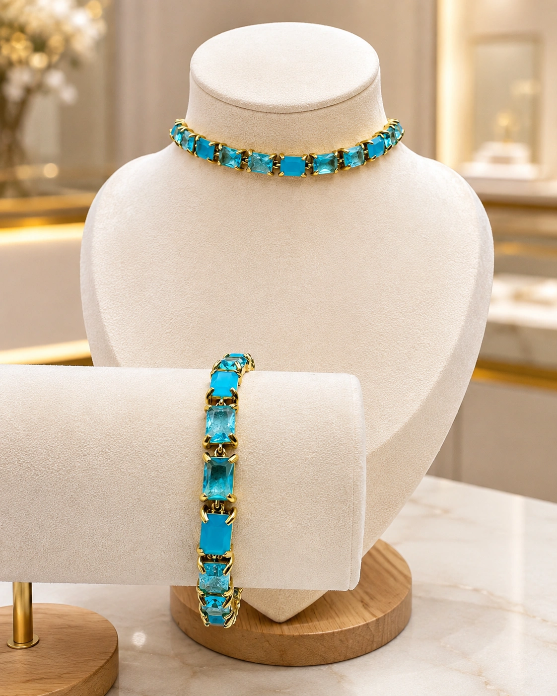 Set Iris – Collana Choker e Bracciale - immagine 5